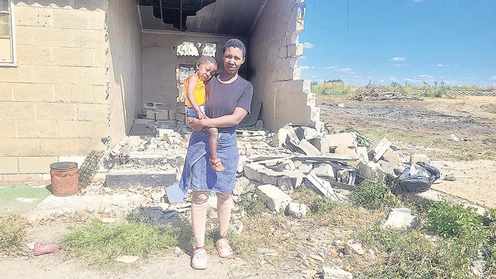 Houses with people living in them bulldozed