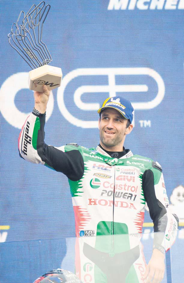 Zarco shines at home in the wet