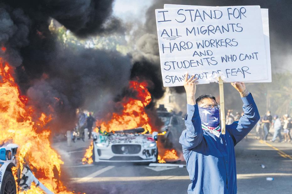 Clashes as Trump deploys soldiers