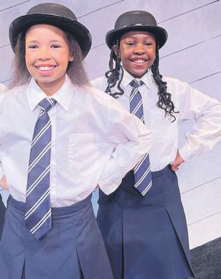 Three young performers who share iconic role of Matilda