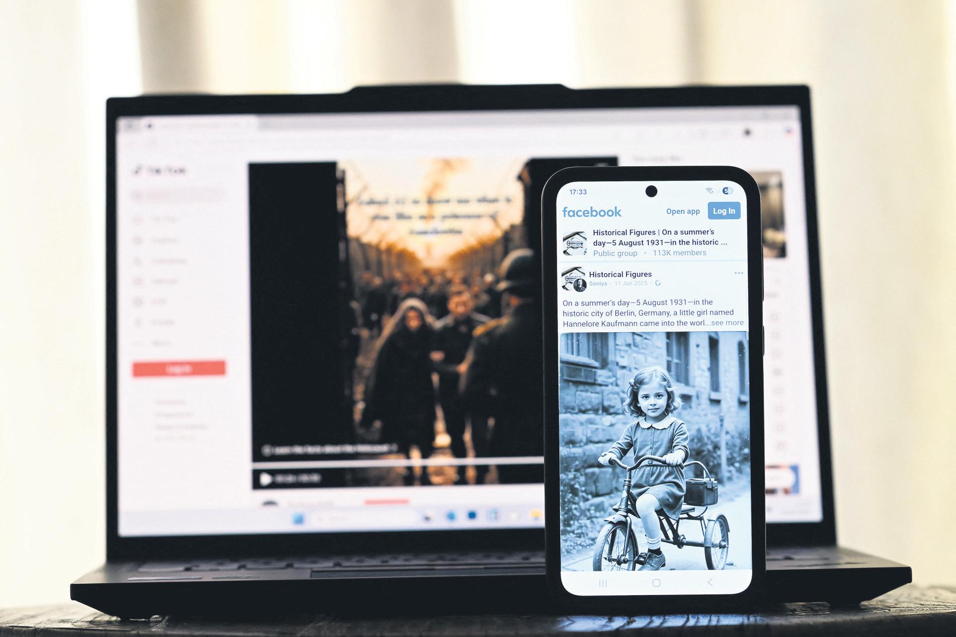 Profit from Holocaust AI fakes