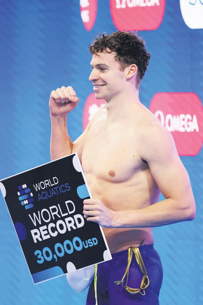 Marchand shatters long-standing record