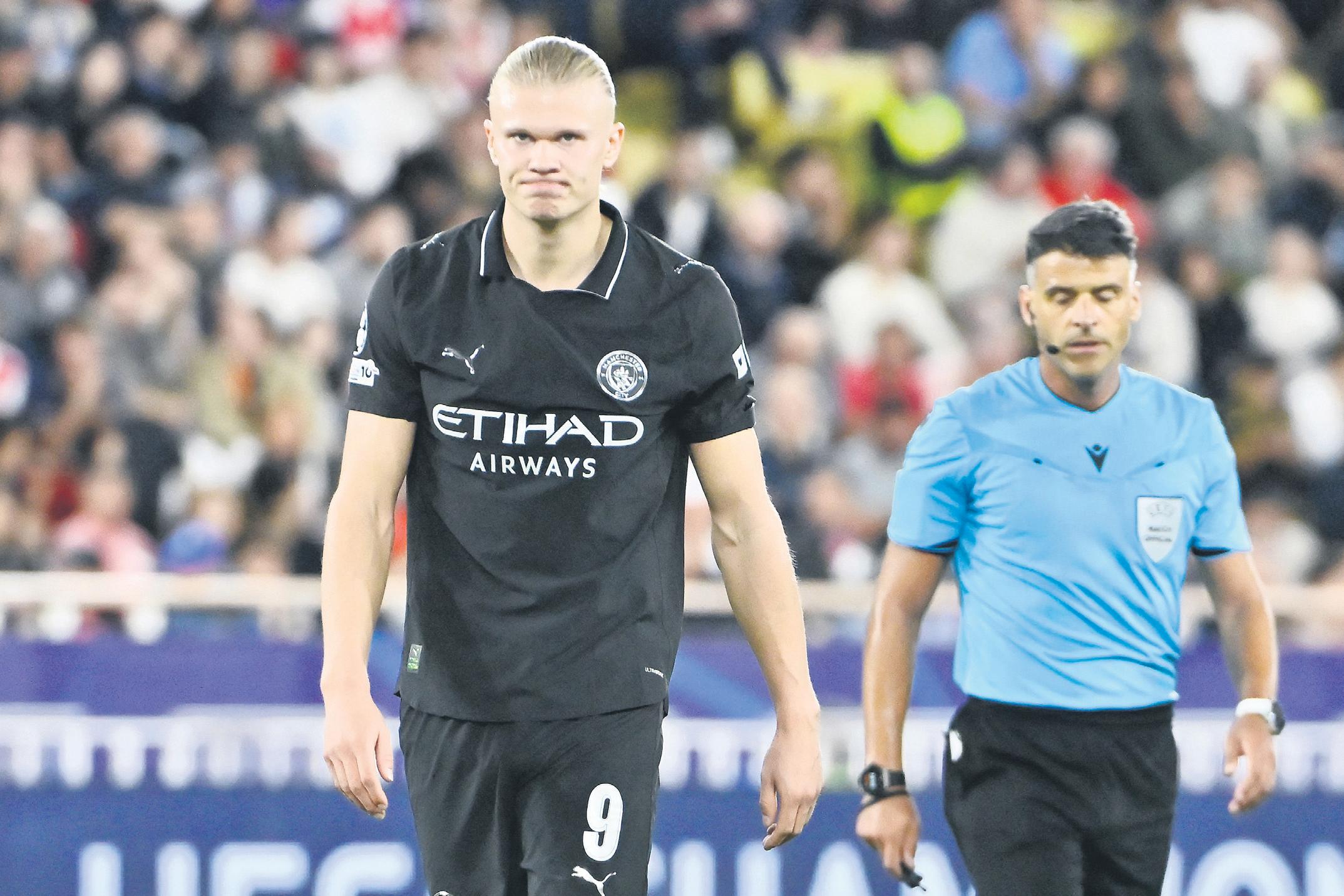 City 'not good enough' for frustrated Haaland