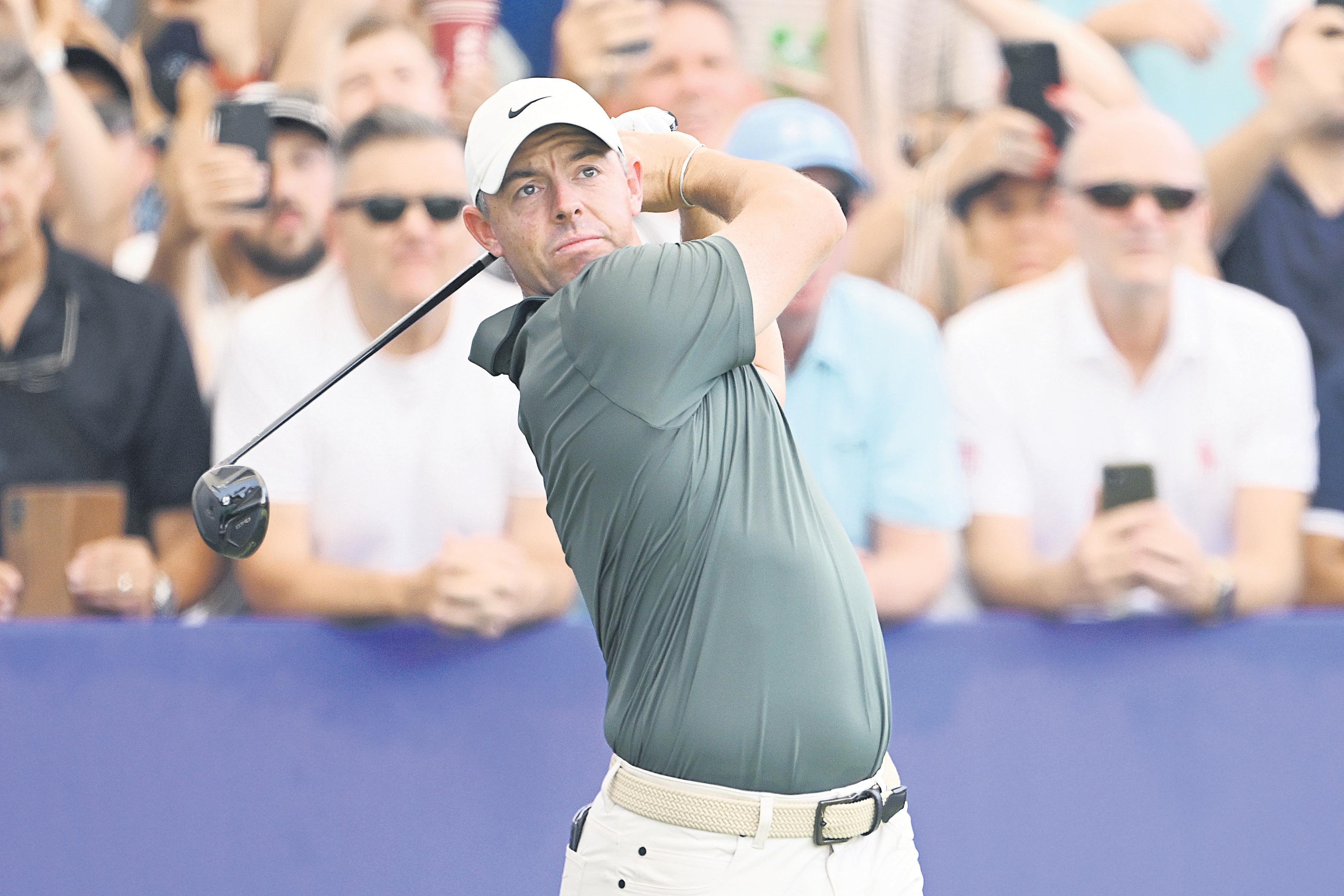 Rory just off the pace