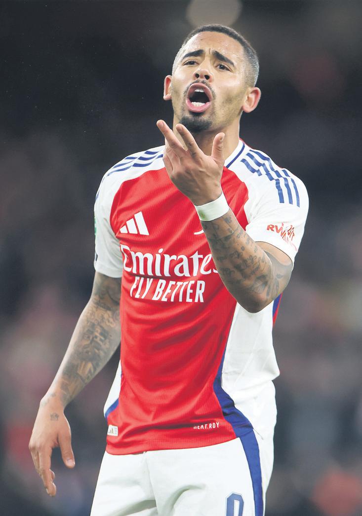 Jesus back in the Arsenal picture