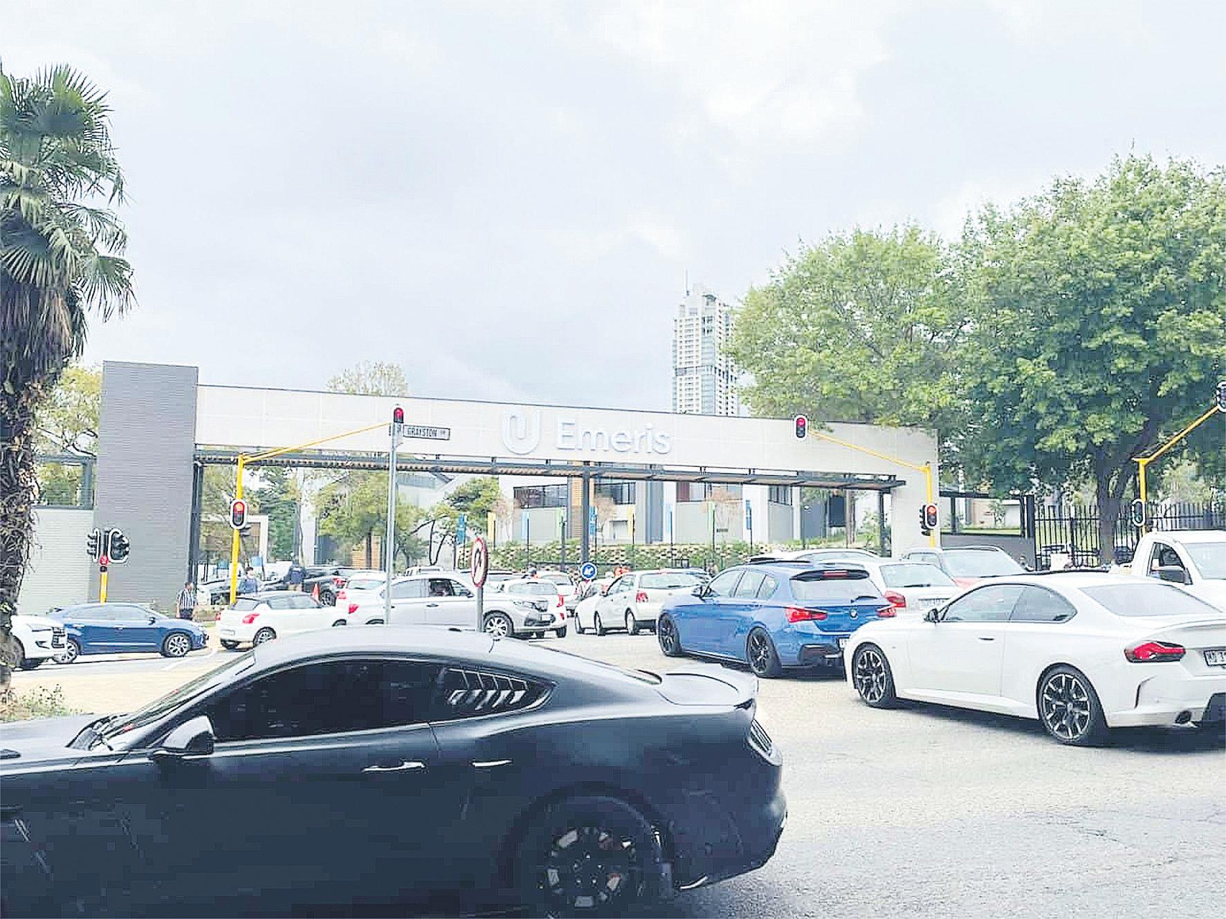 Campus road chaos