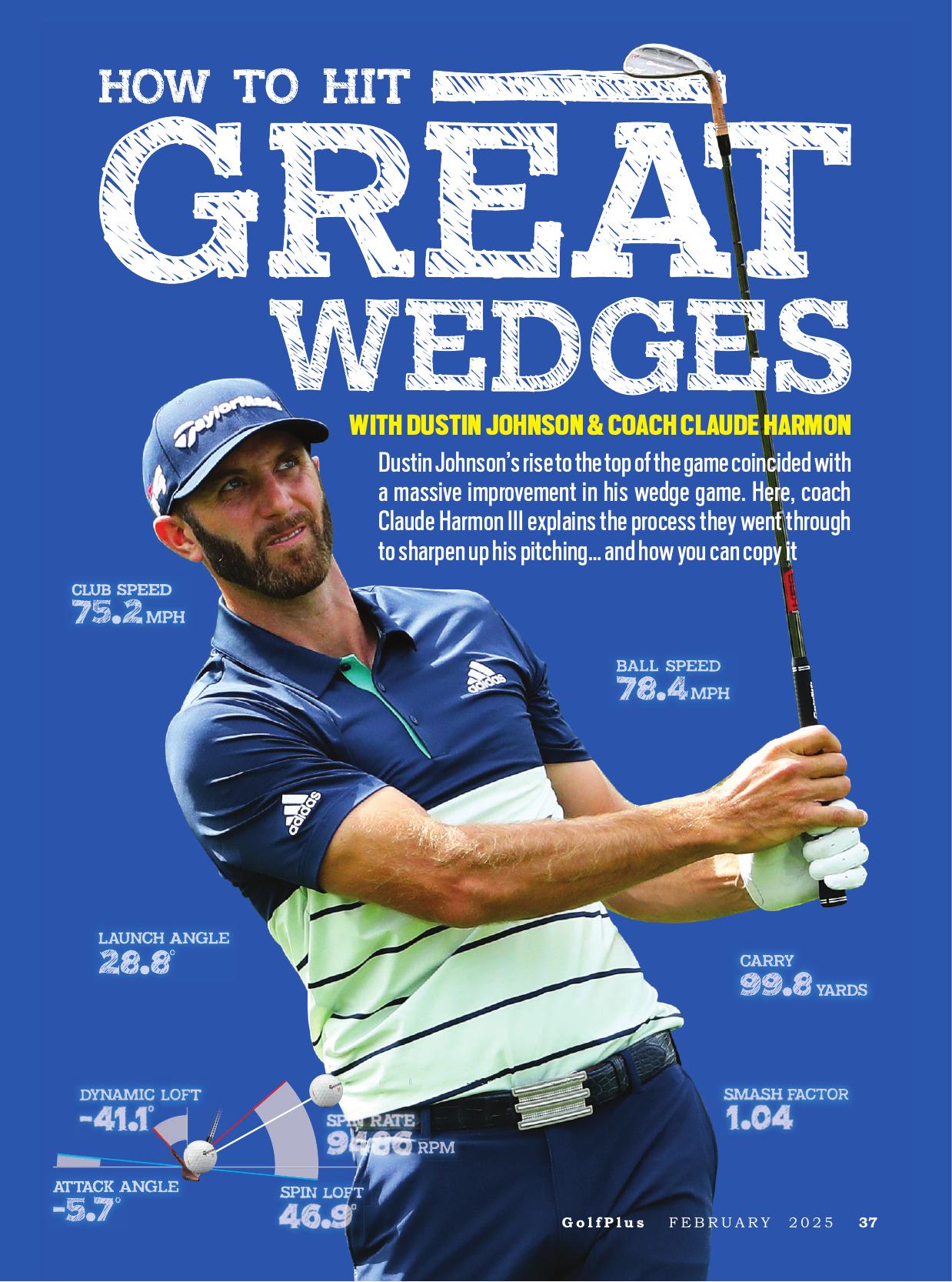 HOW TO HIT GREAT WEDGES WITH DUSTIN JOHNSON & COACH CLAUDE HARMON