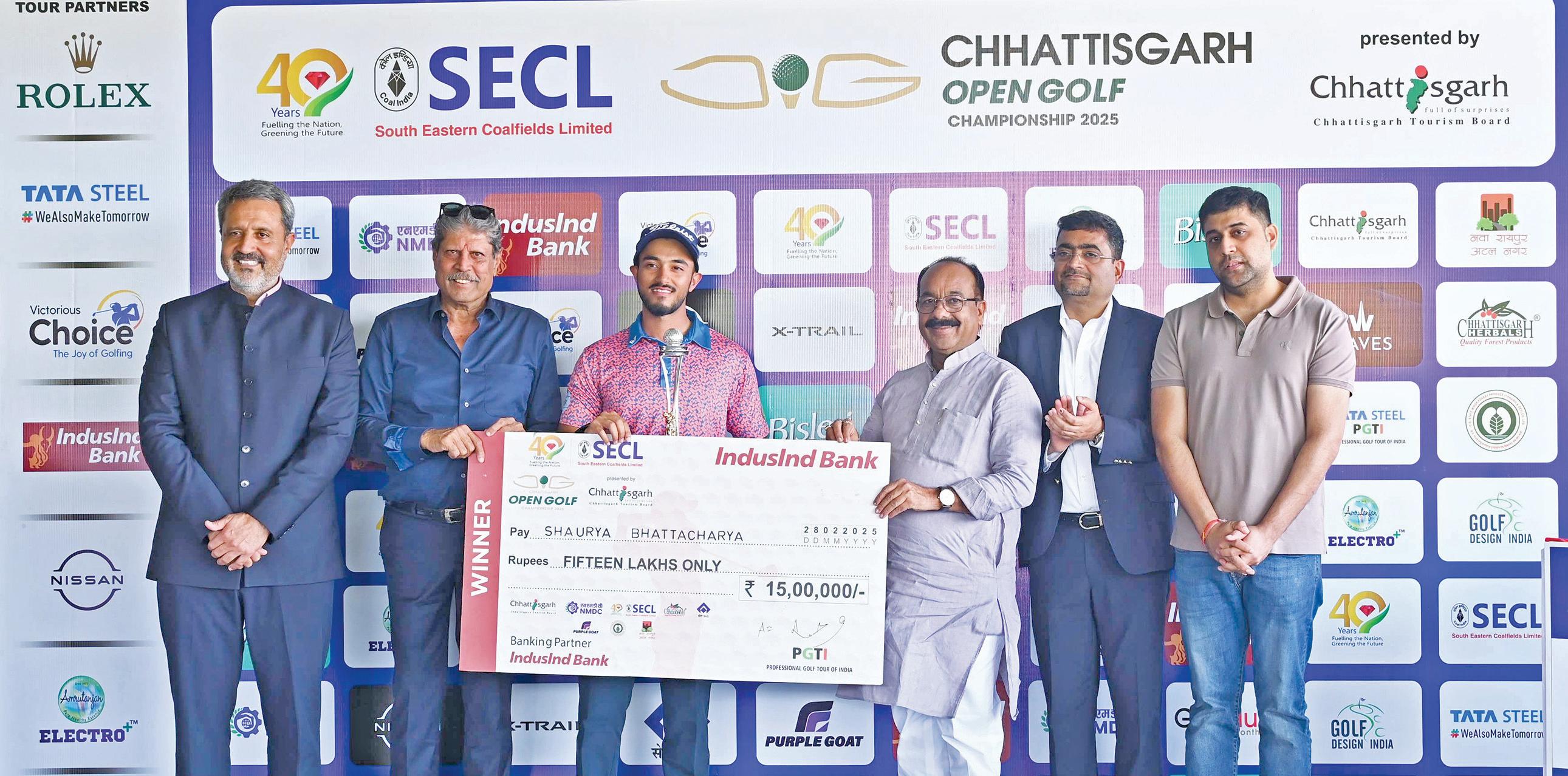 SHAURYA BHATTACHARYA STAMPS AUTHORITY WITH FINAL DAY 63 FOR RESOUNDING FIVE-SHOT WIN