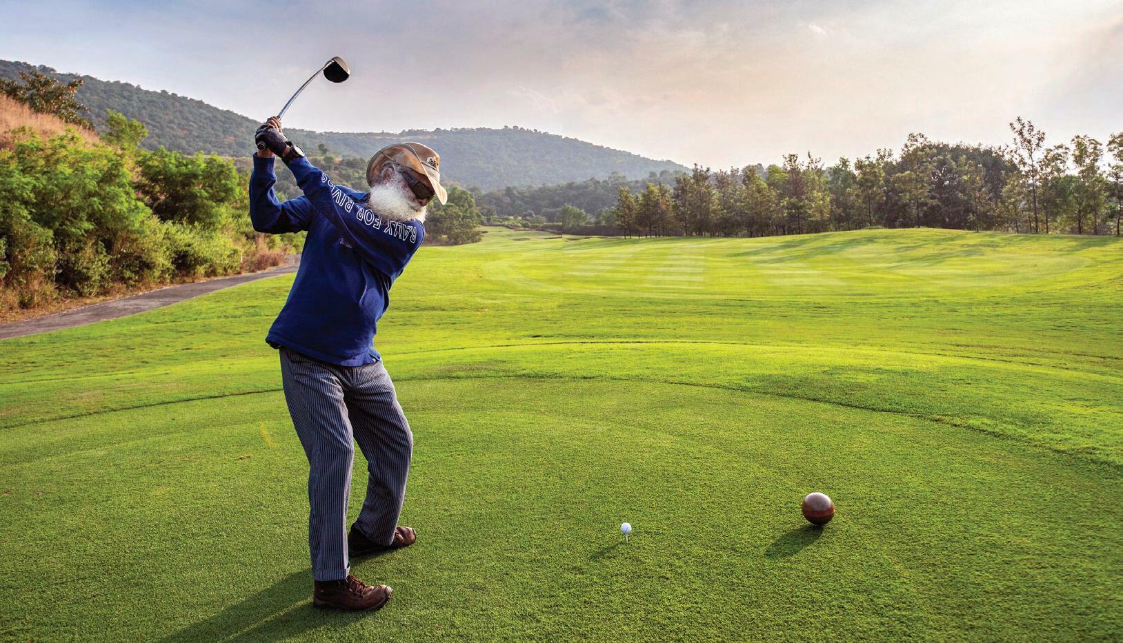 "SEVENTY PERCENT OF GOLF IS JUST THE MIND"