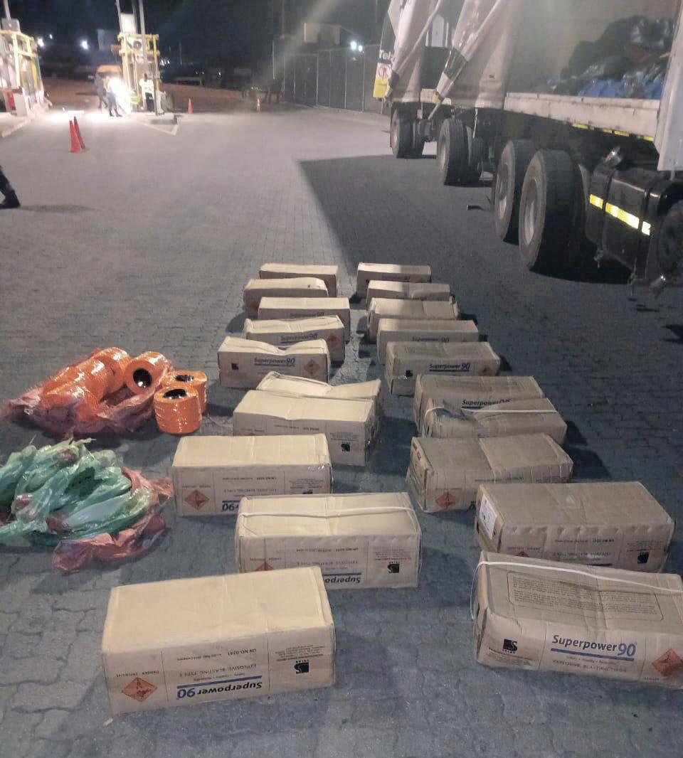 Police seize truck carrying R300 000 worth of explosives