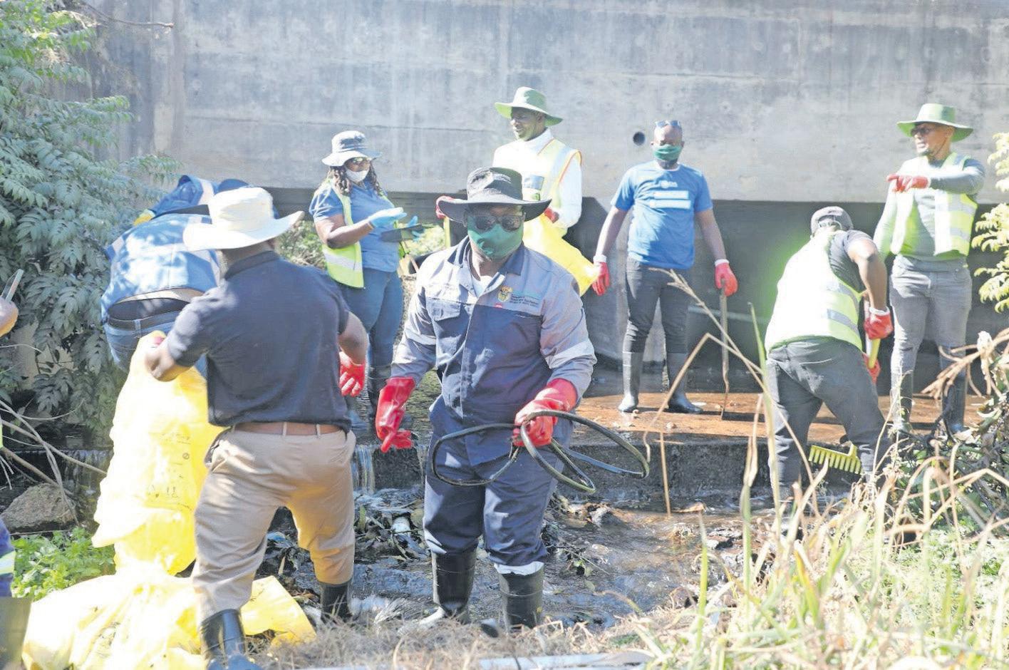 Winterveld residents urged to stop dumping waste in the Tolwane River