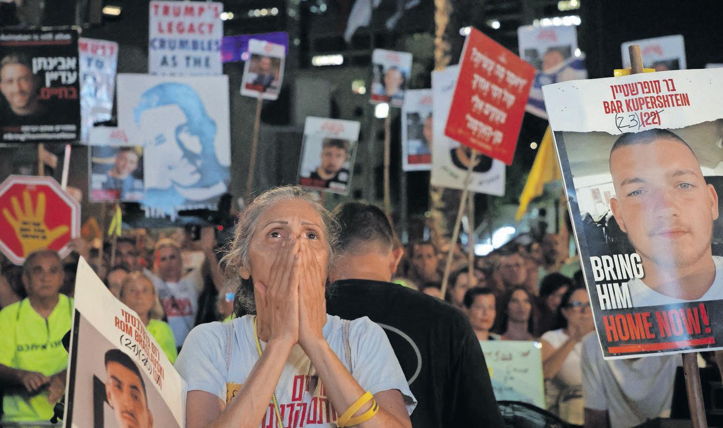 Mass rally in Tel Aviv calls for end to Gaza war, hostage deal