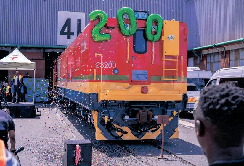 Transnet marks milestone as 200th Traxx locomotive rolls off Durban production line