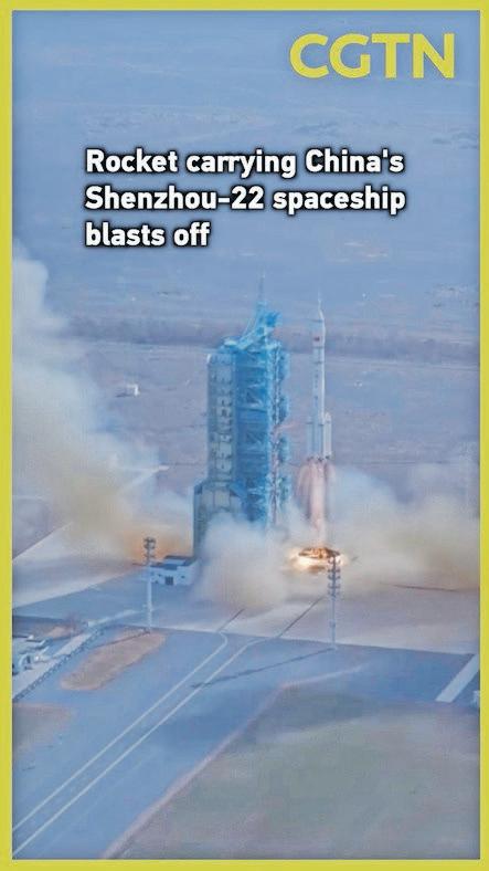 China announces successful launch of Shenzhou-22 spaceship