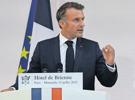 Macron stresses co-operation, mutual understanding in speech