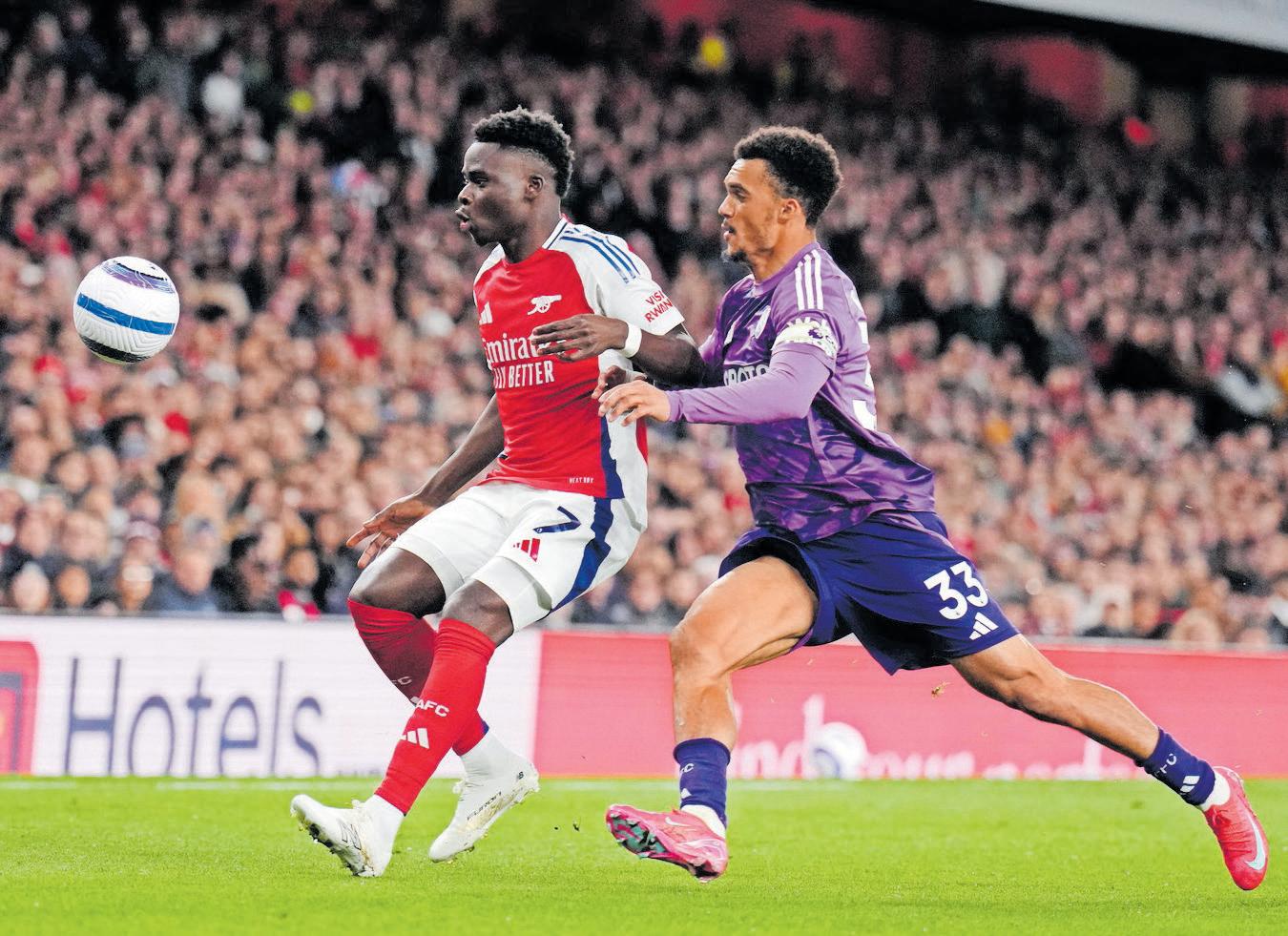Gunners’ Saka lifts the stadium, says ‘happy’ Arteta