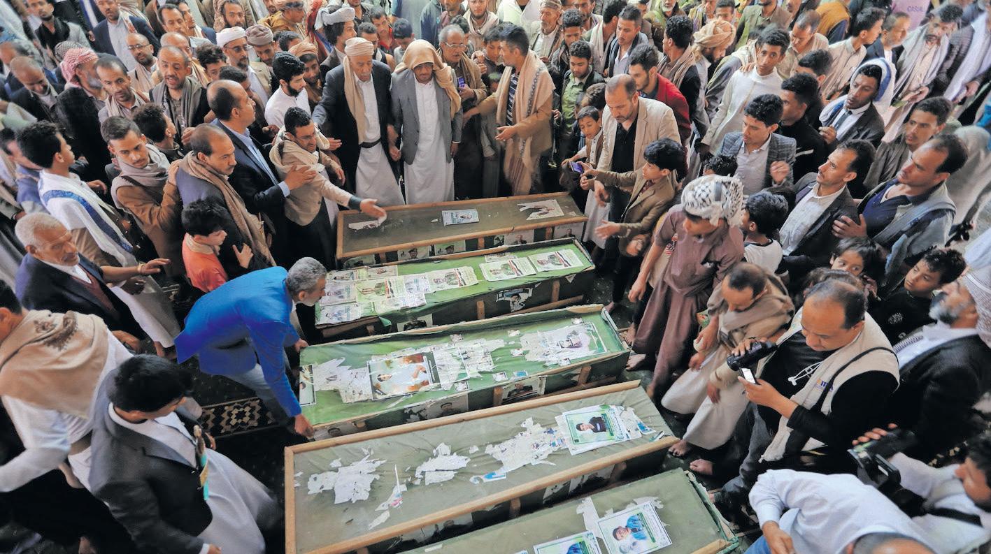 Yemen's Huthis seek propaganda boost from US strikes