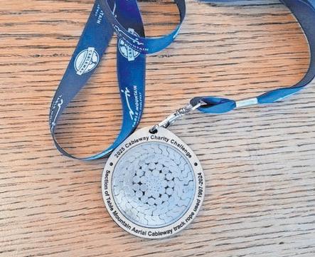 Cableway medal a meaningful token of participation