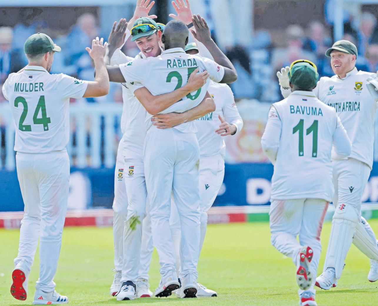 Rabada shines as SA face tough challenge in final