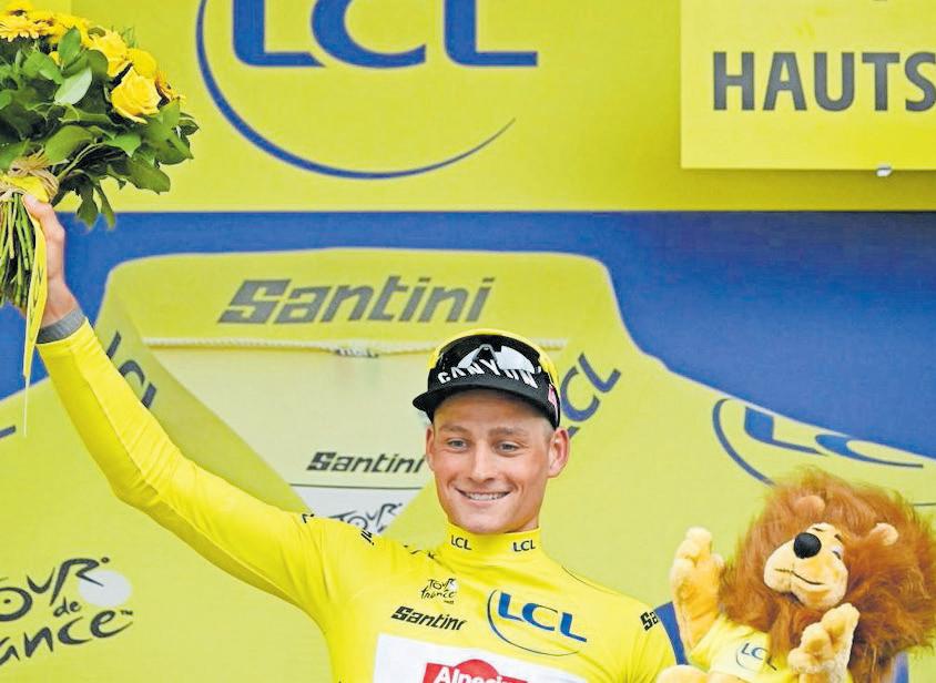 Van der Poel triumphs to seize Yellow jersey