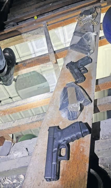 Four 'brand new' firearms confiscated at Tafelsig drug den