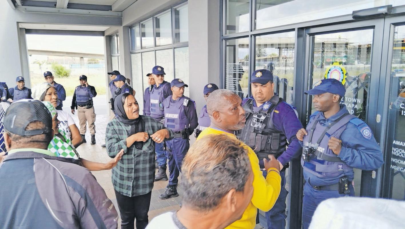 Rent offices shut amid protest over elderly woman's eviction