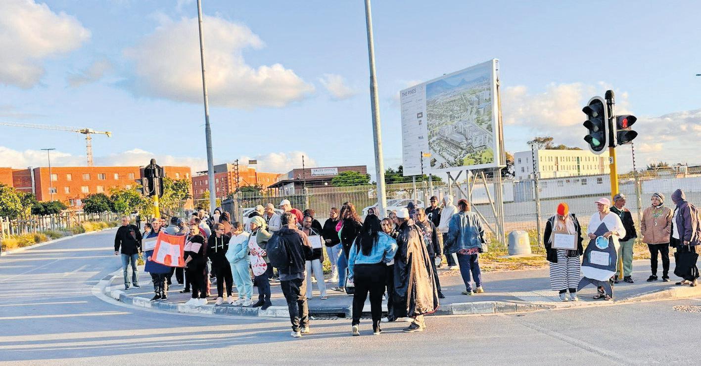 Social housing tenants protest over electricity charges