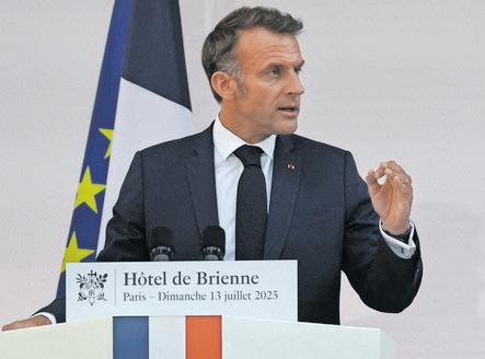 Macron stresses co-operation, mutual understanding in speech