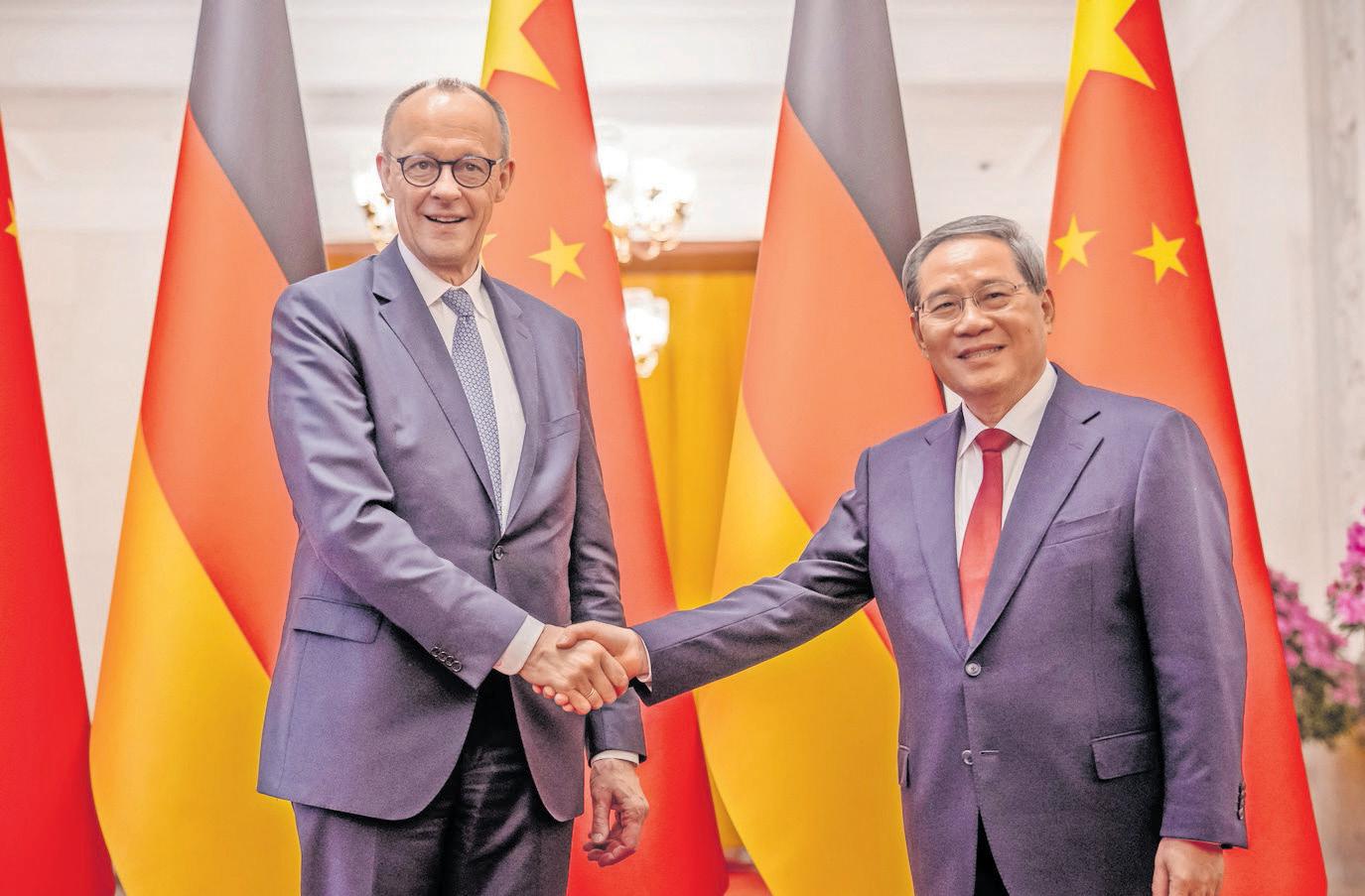 Merz in China for talks