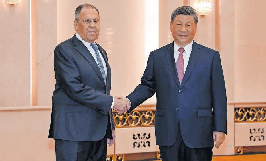 Xi meets Lavrov as leaders flock to Beijing