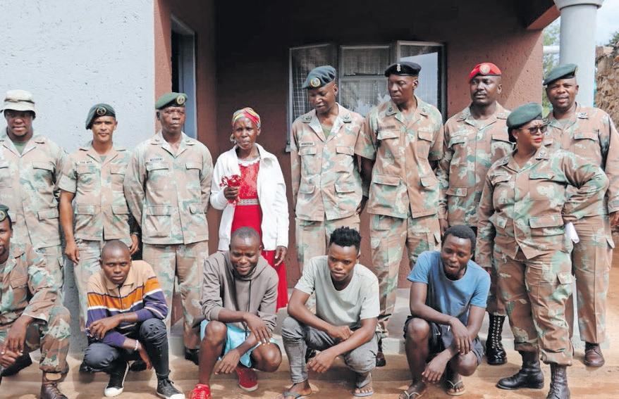 A new beginning: soldiers and community unite to build a home for the Simelane family
