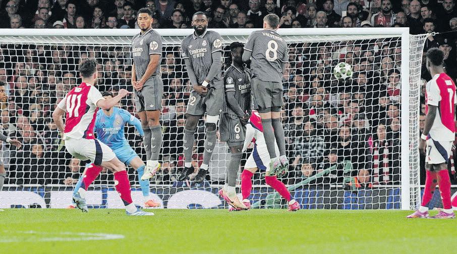 Arsenal hero Rice on free-kicks: It's been in the locker