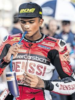 "I miss the food," South African Moto3 rider Ruche Moodley says