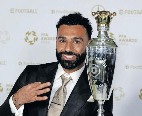 Salah wins PFA award a record third time