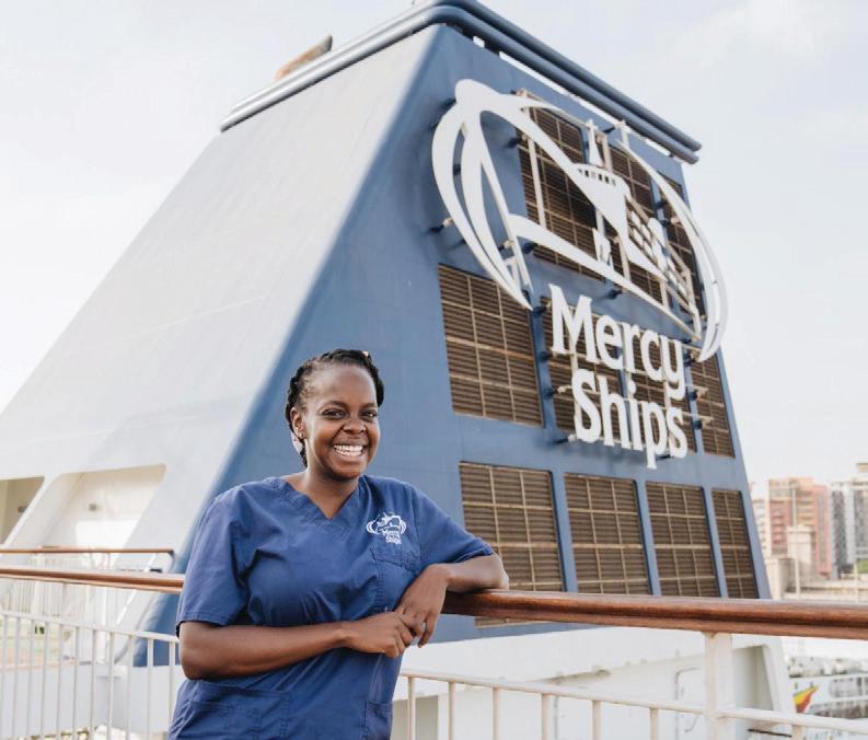 Once rescued, now a rescuer: Becky Chaplin leads rehabilitation on the Global Mercy in Sierra Leone