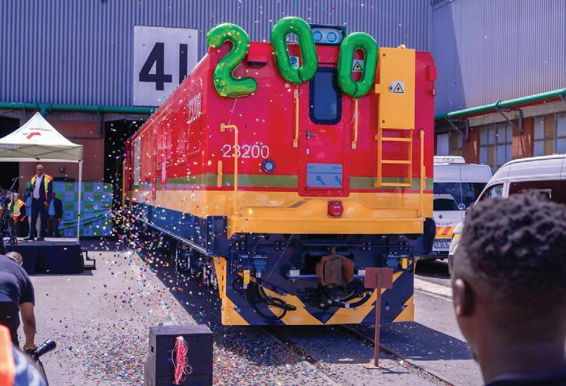Transnet marks milestone as 200th Traxx locomotive rolls off Durban production line