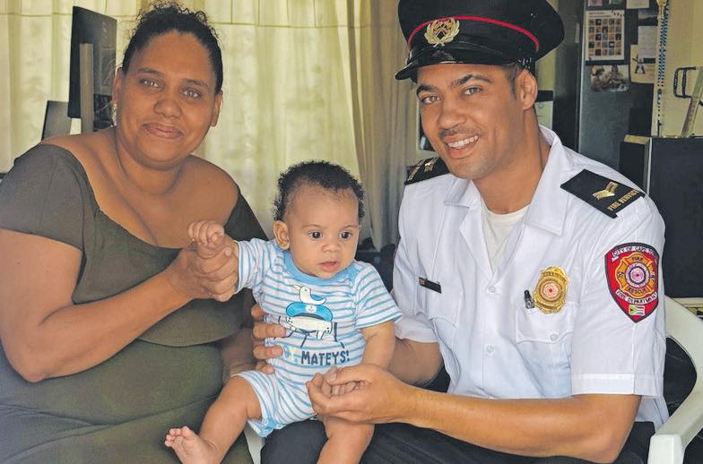 Heroic firefighter saves choking baby in Brackenfell