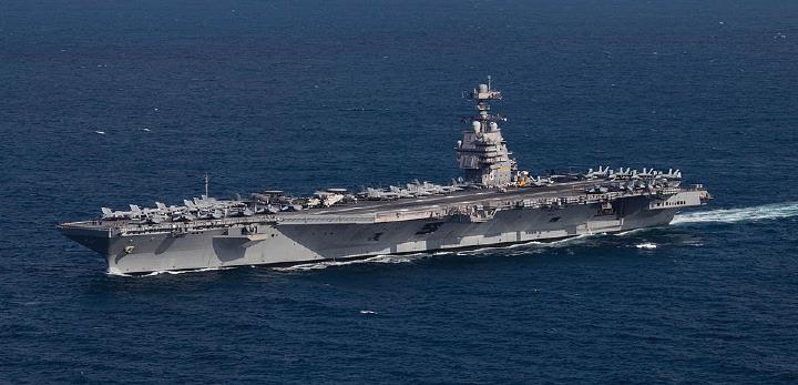 Excitement at Chinese armada's arrival - and ominous US naval build-up