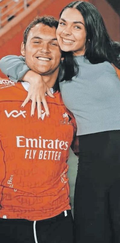 Rugby star Ruan Venter pops the question to Anchen Du Plessis