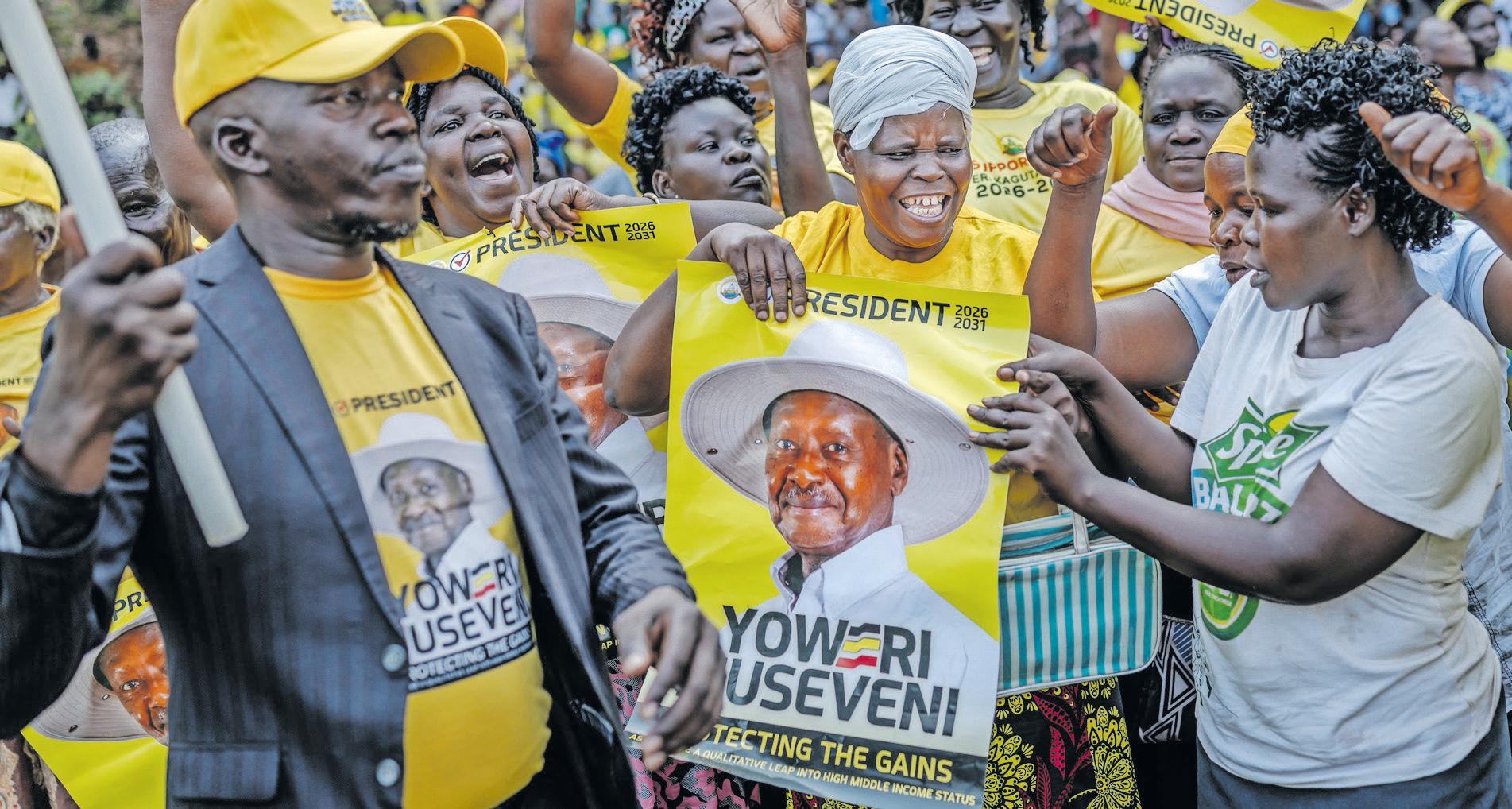 Uganda’s Museveni wins 7th term