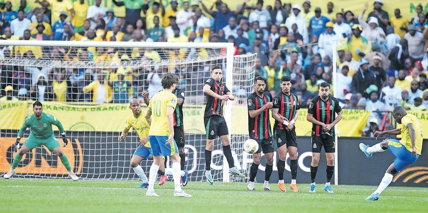 Modiba magic hands Sundowns slender final advantage