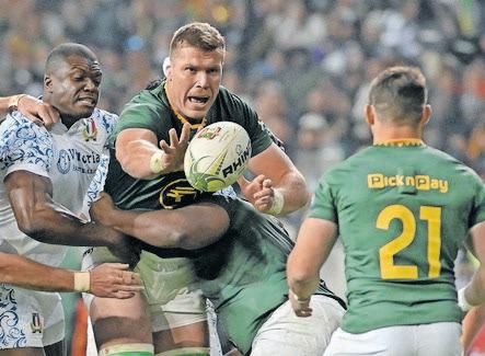 Wiese steps in at No 8 as Springboks experiment with new front row