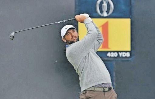 Scheffler storms into contention at rain-hit Portrush