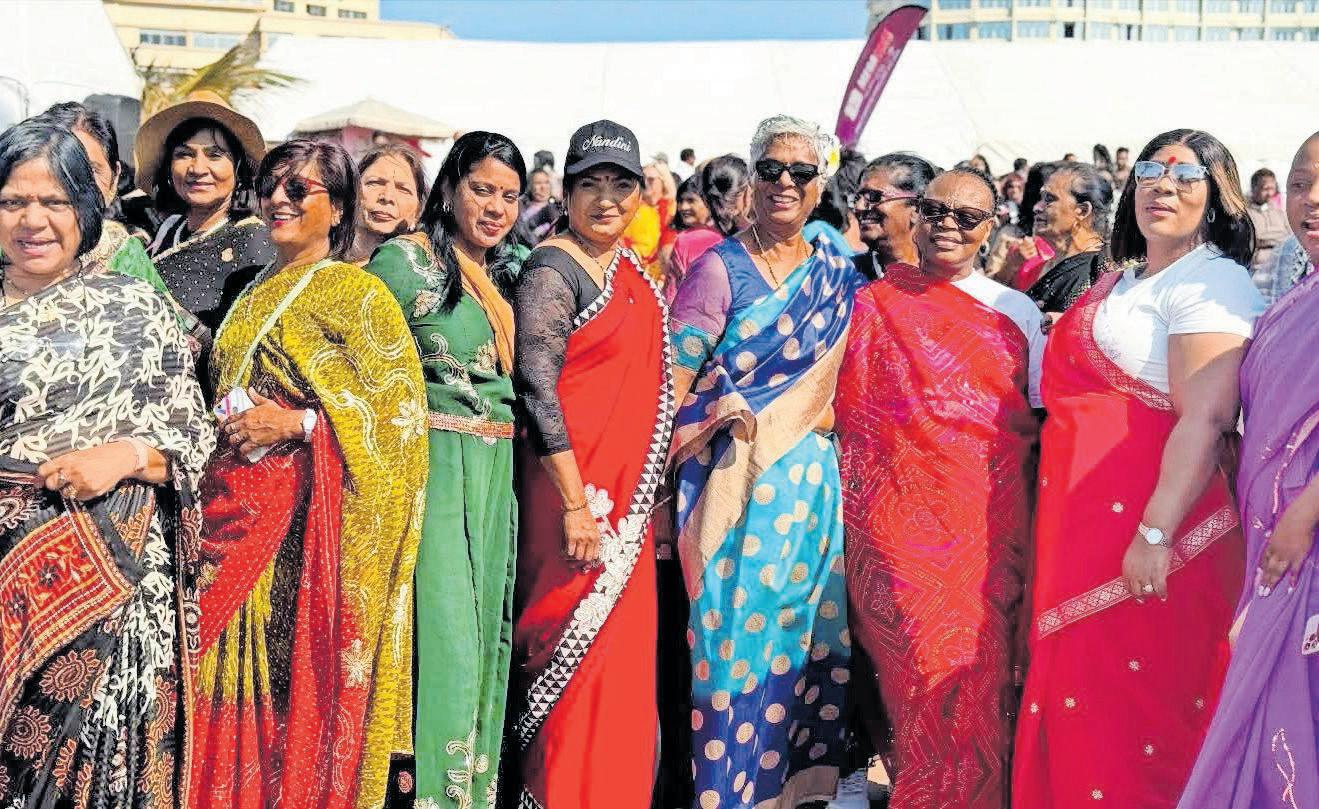 Durban beachfront was vibrant with colours during Sari Stroll