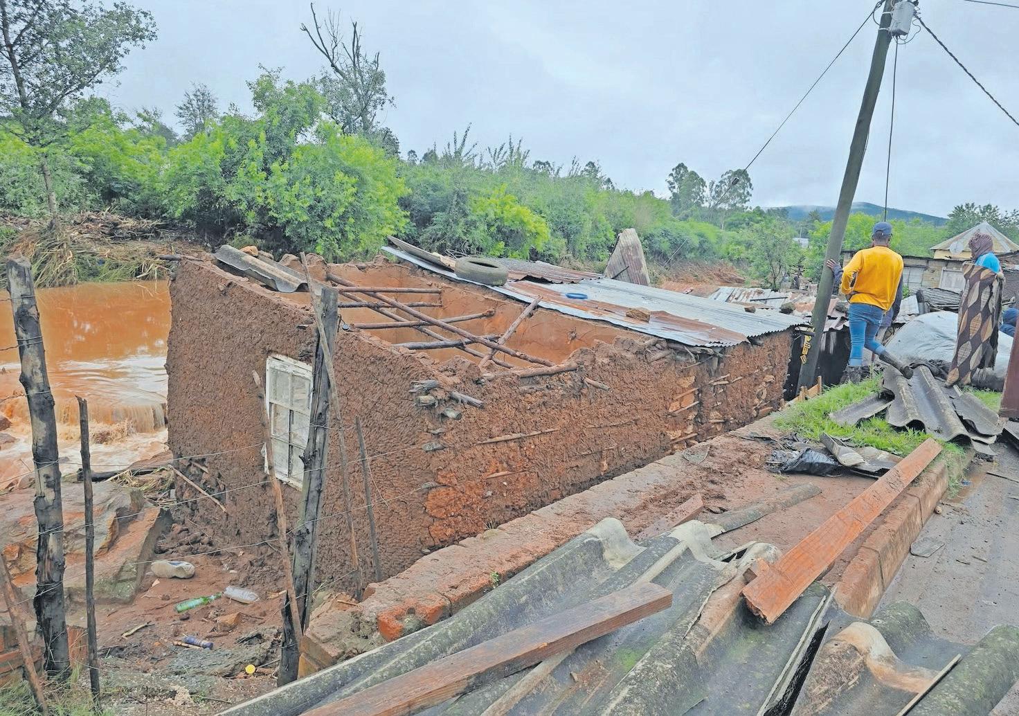 Storm destruction in KwaZulu-Natal