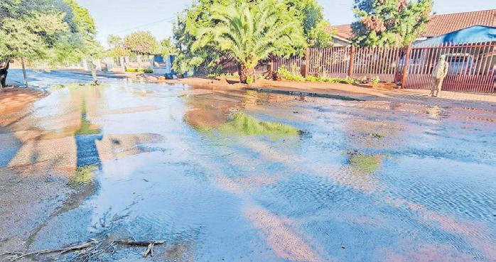 Burst pipe in City suburb sparks residents’ outrage