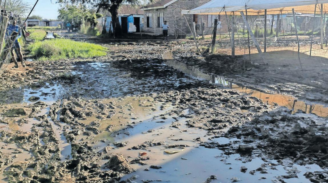 Community drowning in sewage