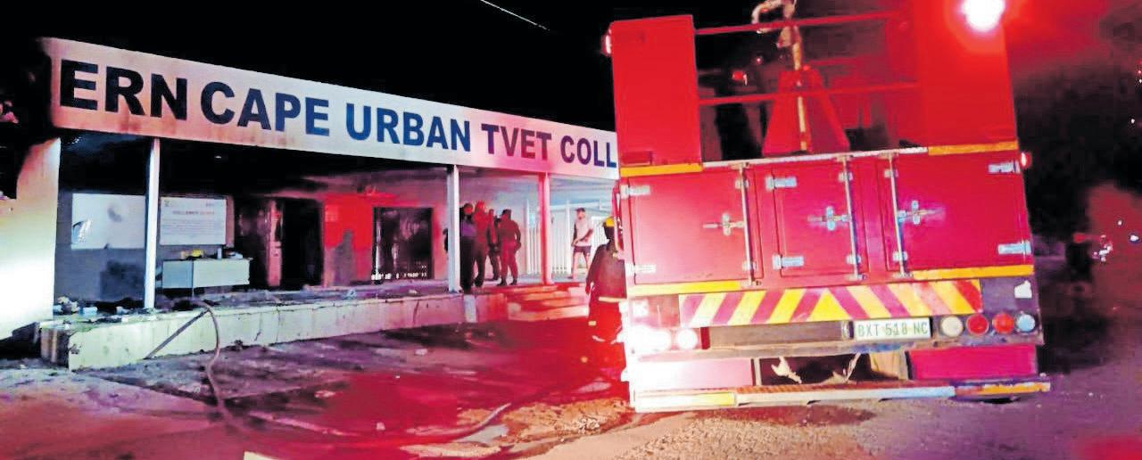 Protesters torch TVET College offices