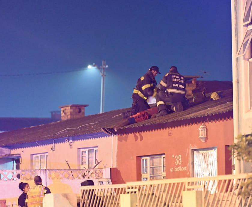 TEEN KILLED ON THE ROOF