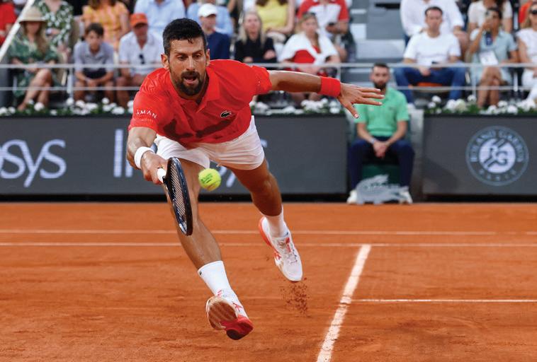 DJOKOVIC EYES A TON